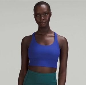 Lululemon Long Line Energy Ribbed Sports Bra - Psychic Blue